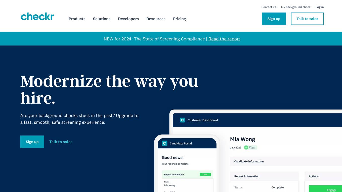 Checkr Screenshot