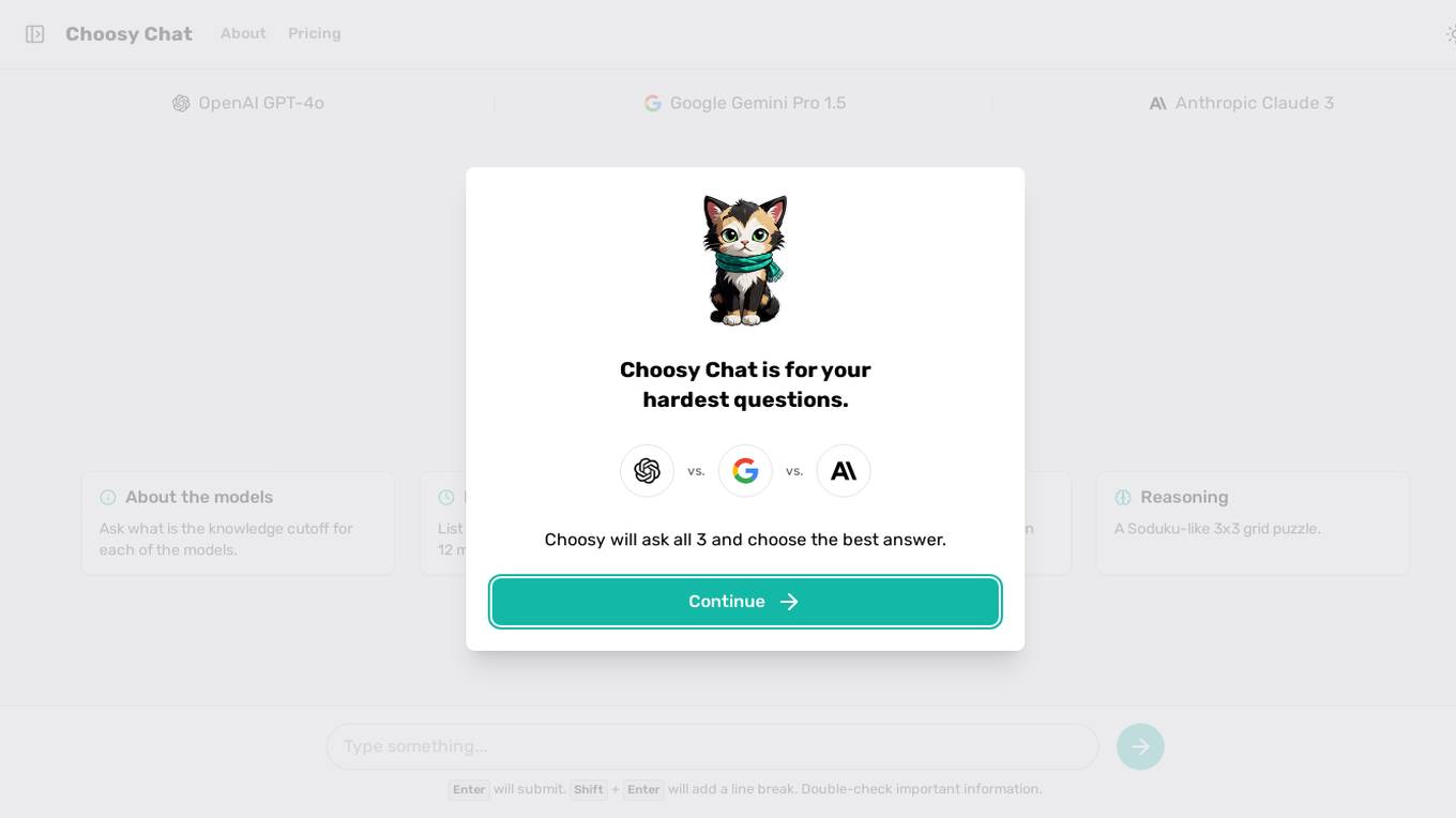 Choosy Chat Screenshot