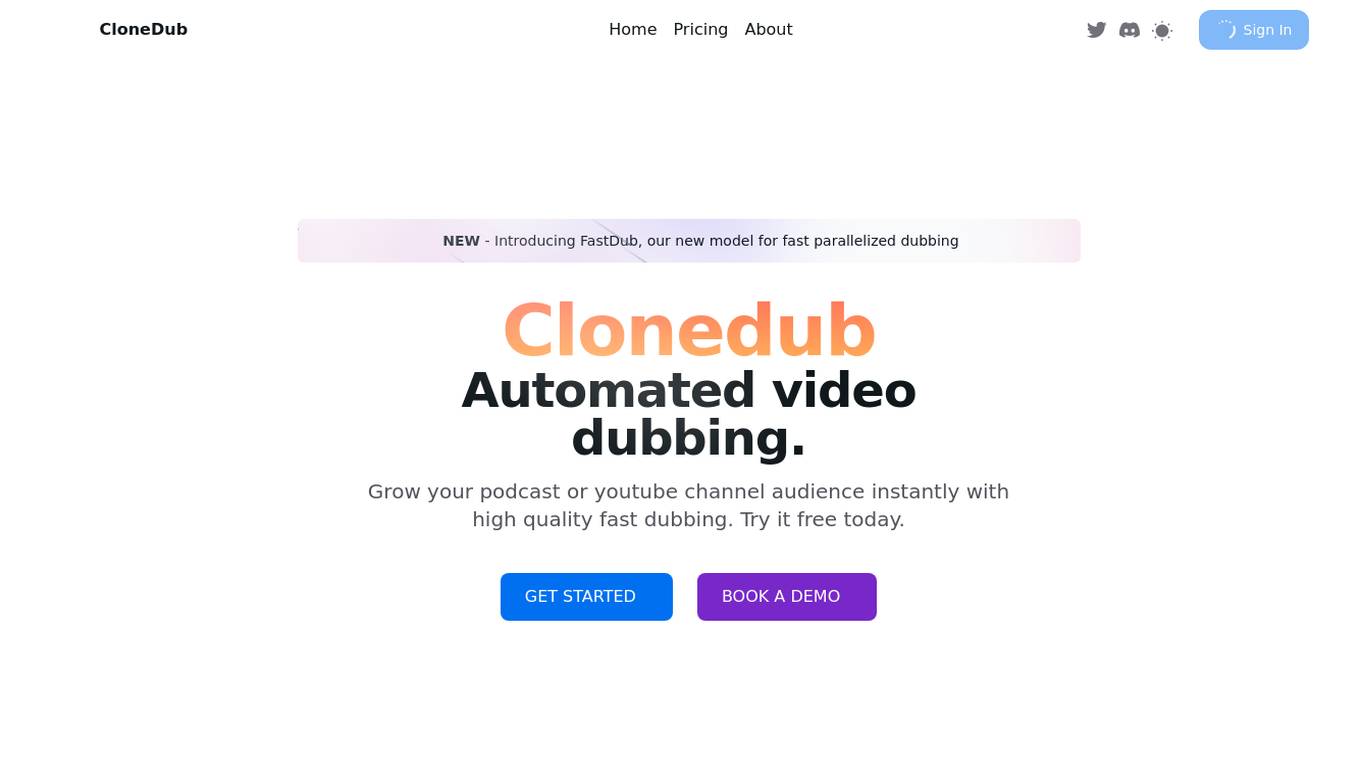 CloneDub screenshot