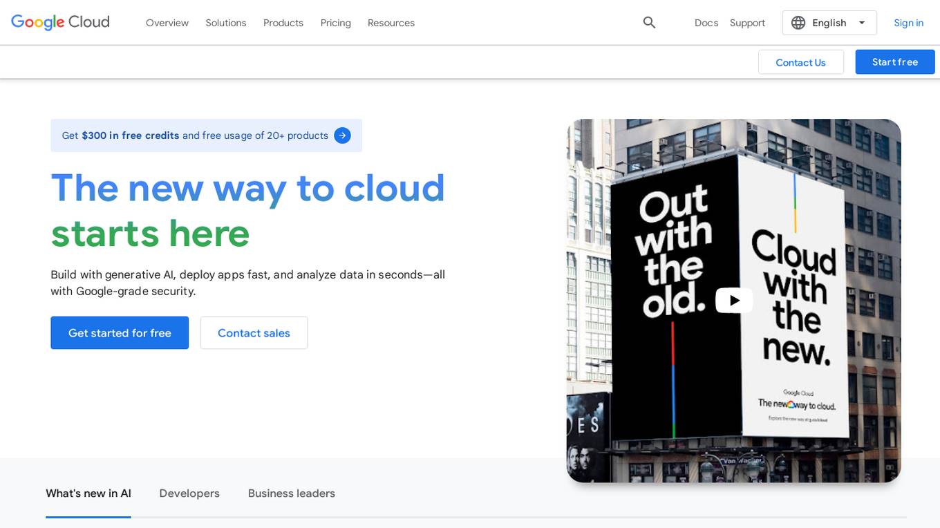 Google Cloud Screenshot