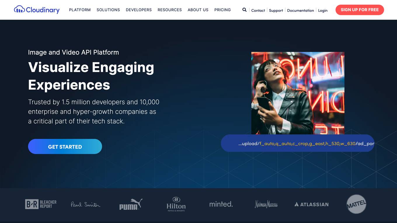 Cloudinary Screenshot