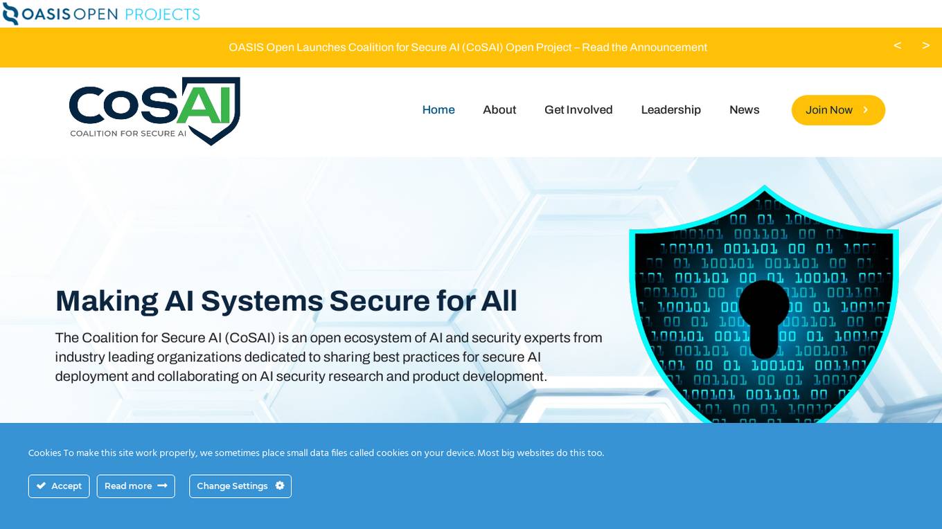 Coalition for Secure AI (CoSAI) Screenshot