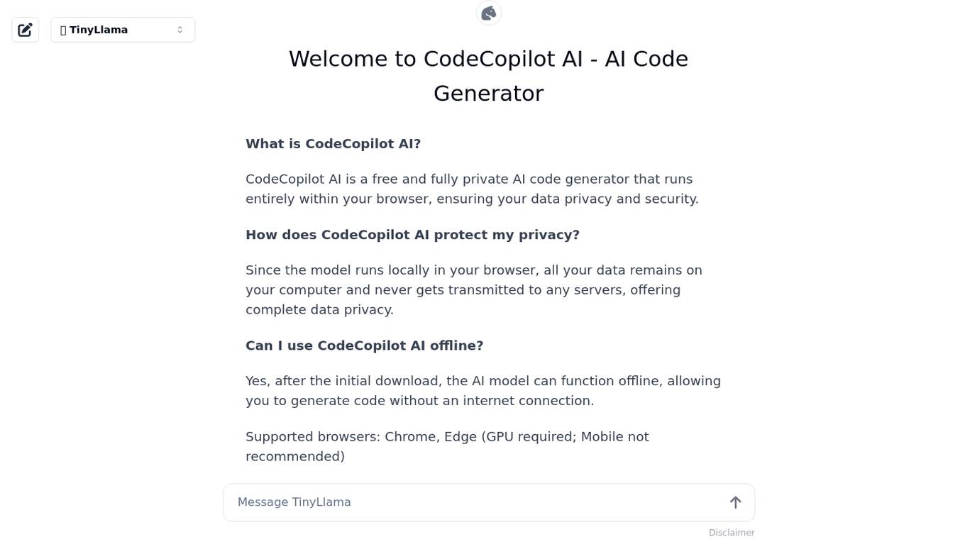 CodeCopilot AI Screenshot