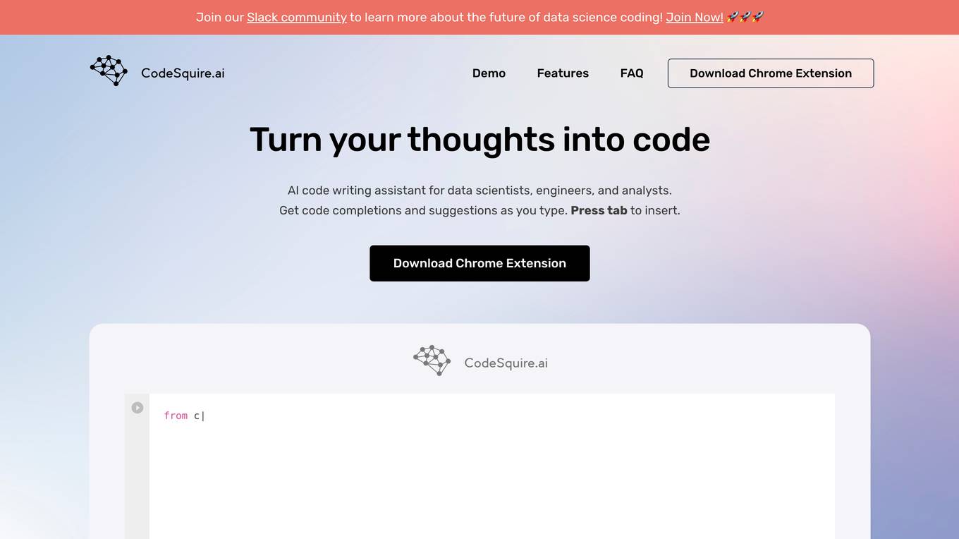 CodeSquire screenshot