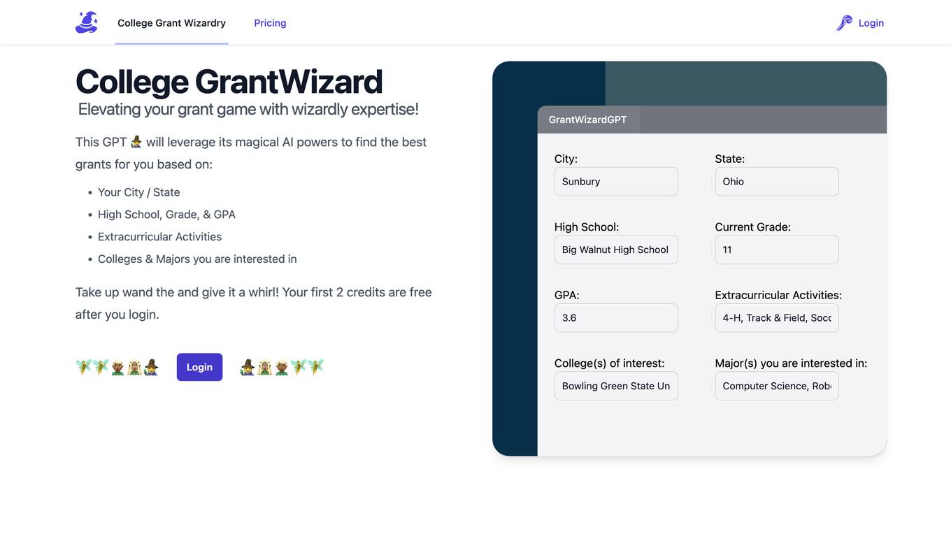 GrantWizard screenshot