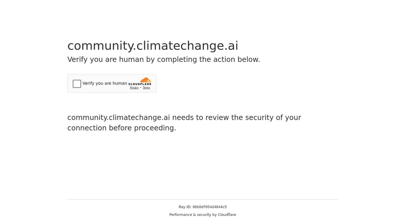 Climate Change AI Screenshot