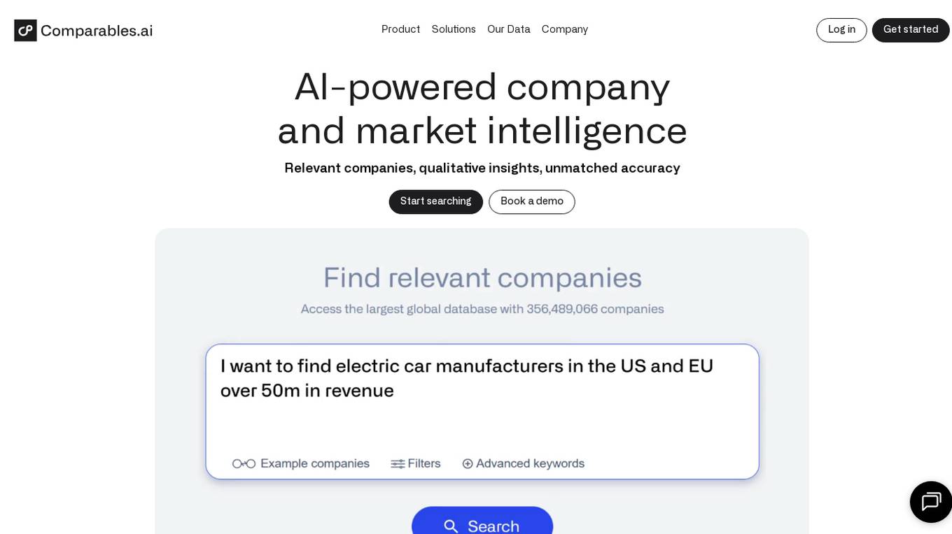 Comparables.ai Screenshot
