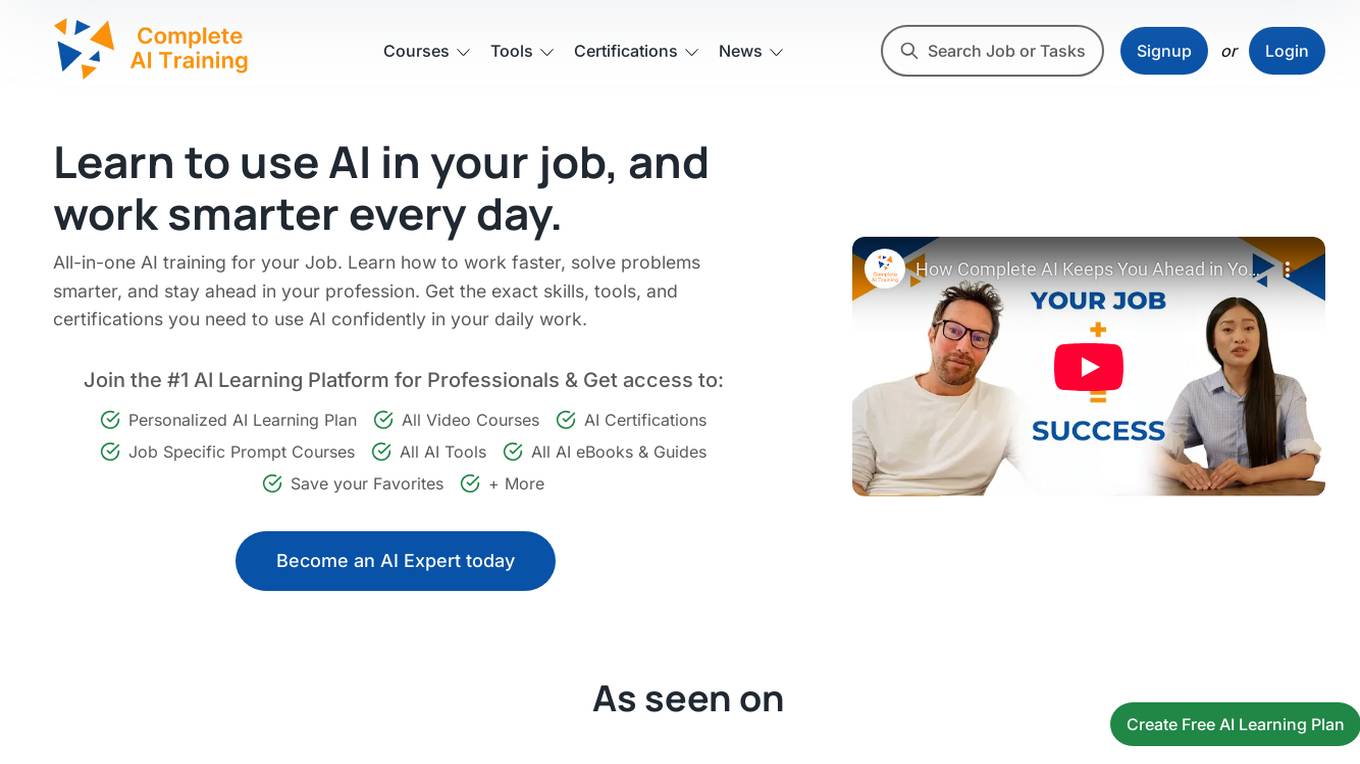 Complete AI Training Screenshot