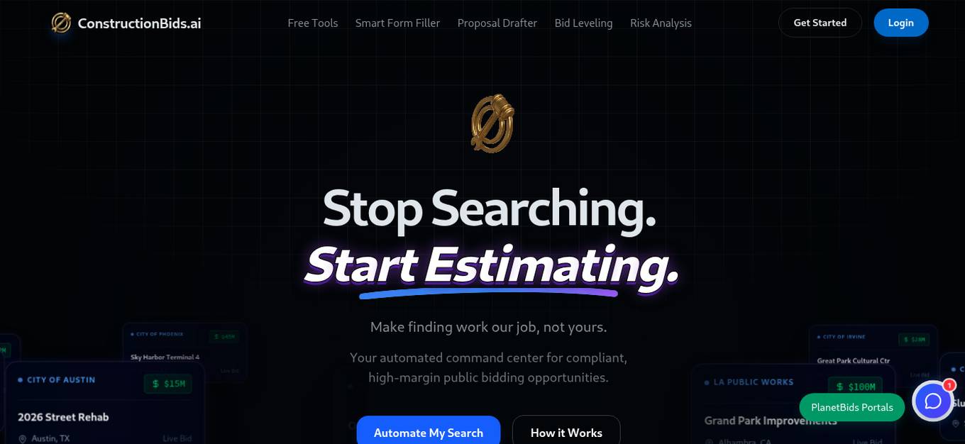 ConstructionBids.ai Screenshot