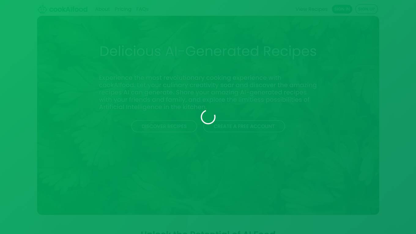 cookAIfood Screenshot