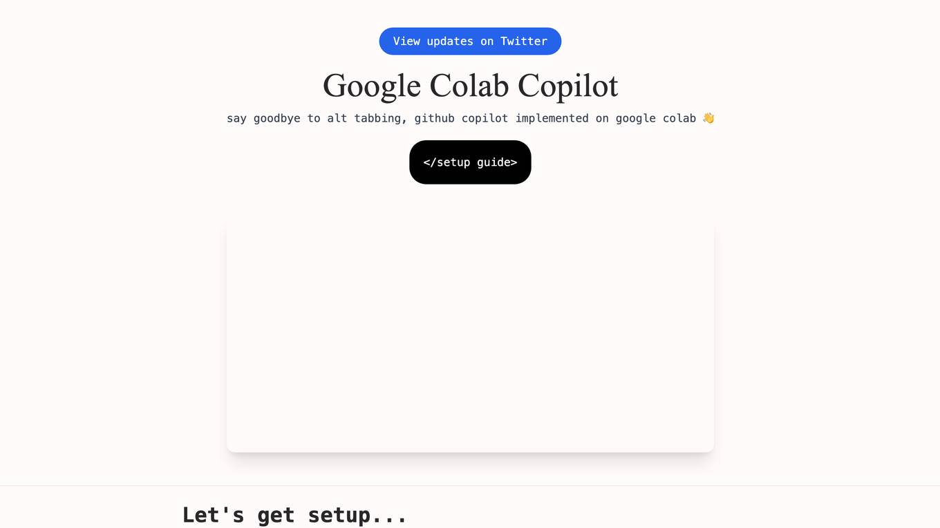 Google Colab Copilot Screenshot