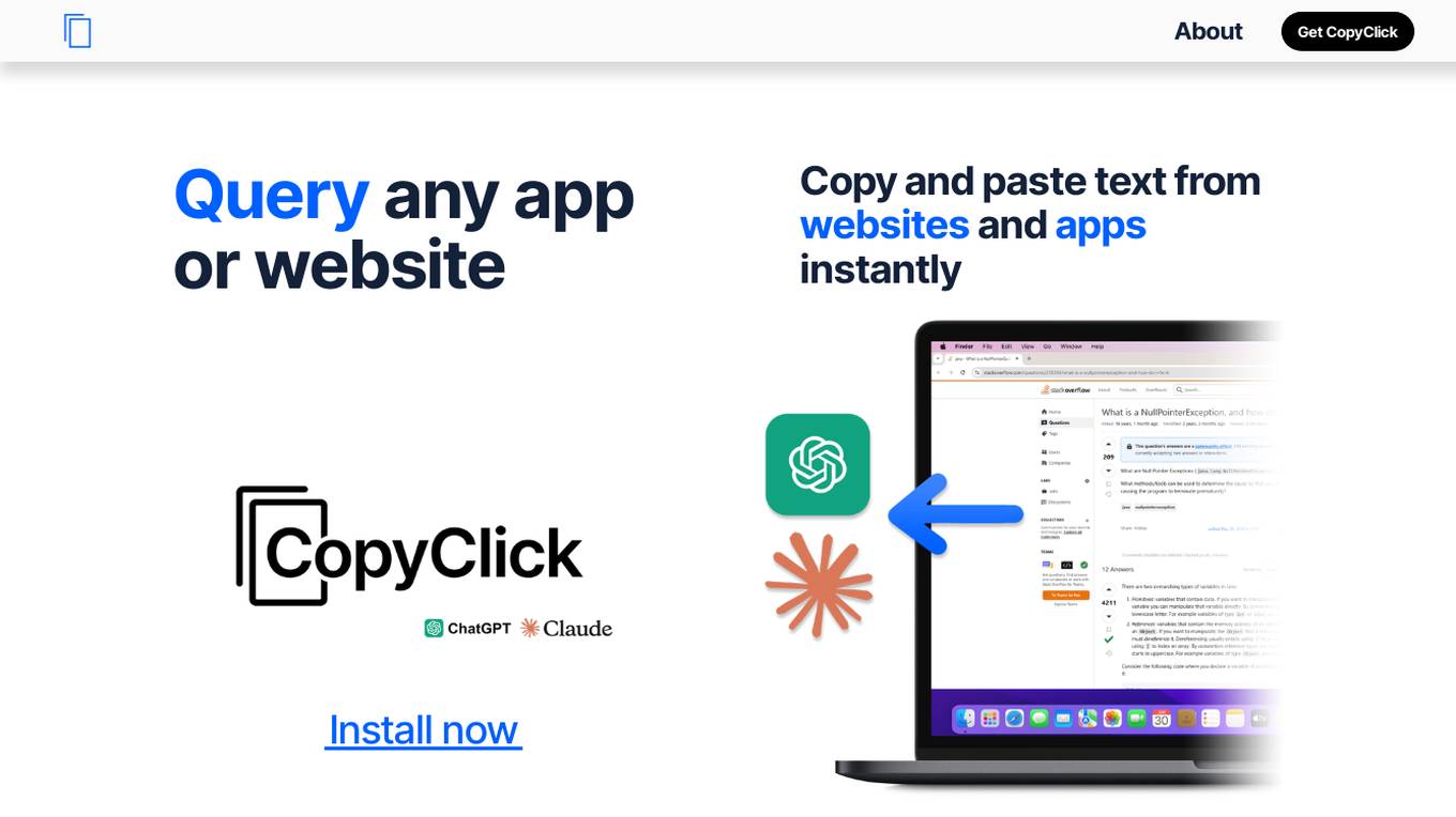 CopyClick Screenshot