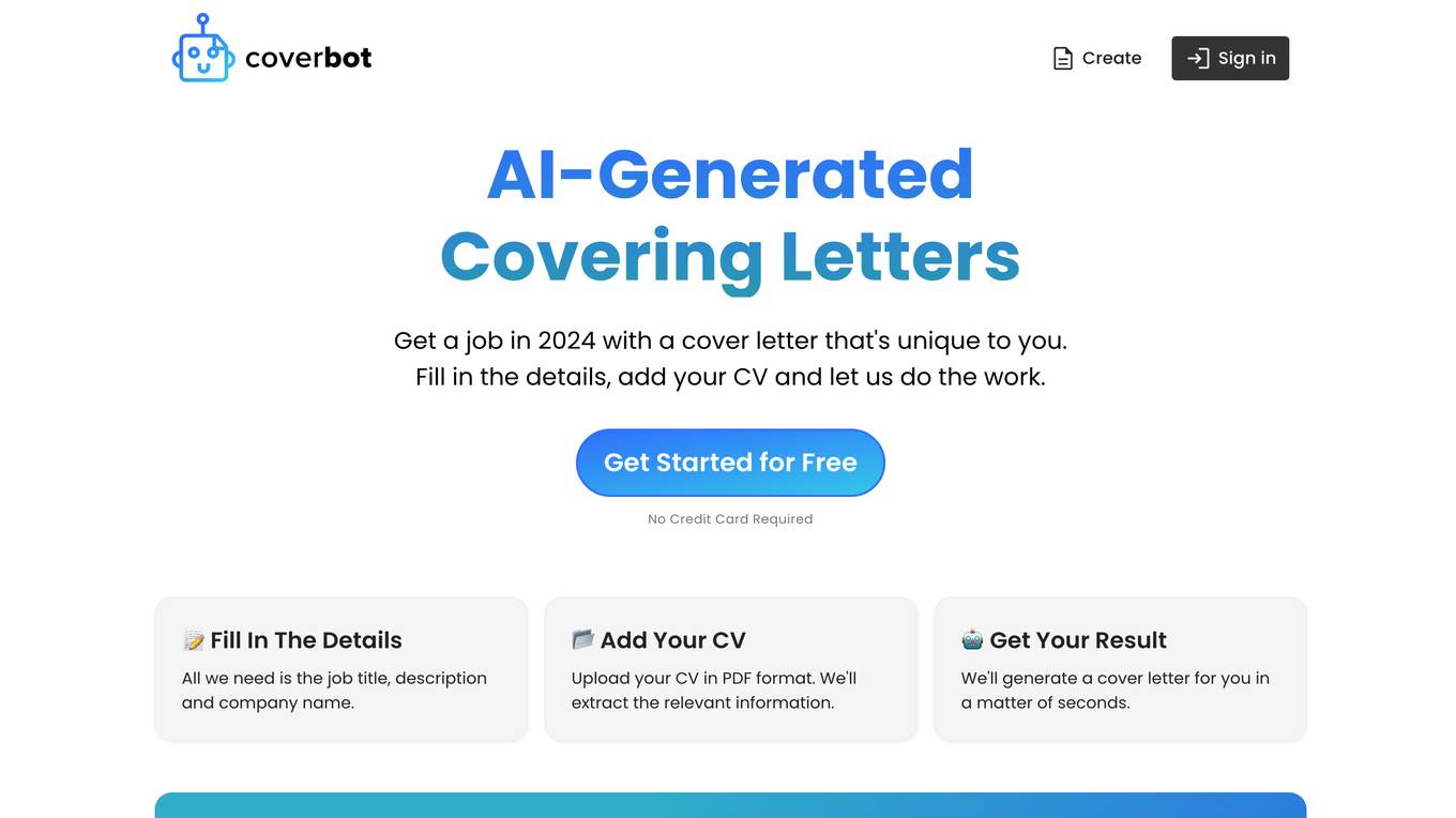 CoverBot screenshot