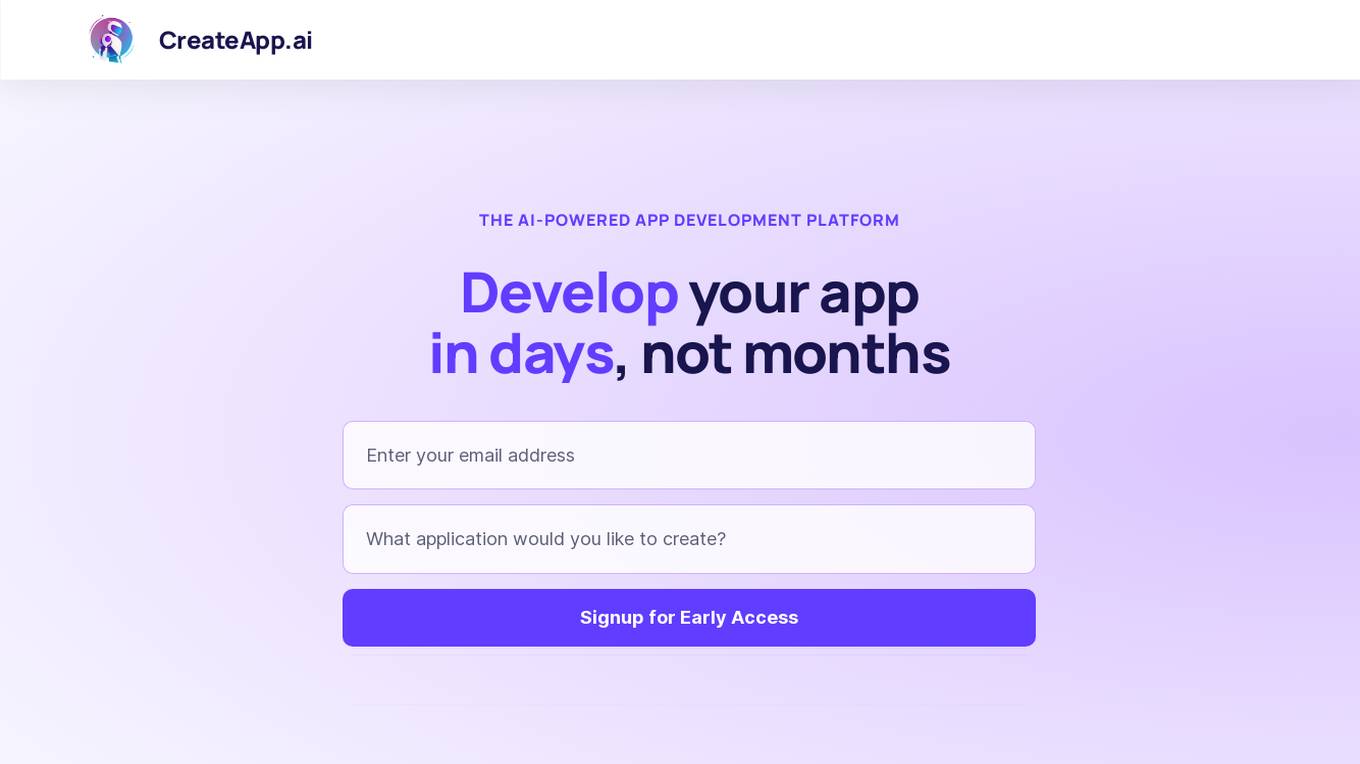 CreateApp.ai Screenshot