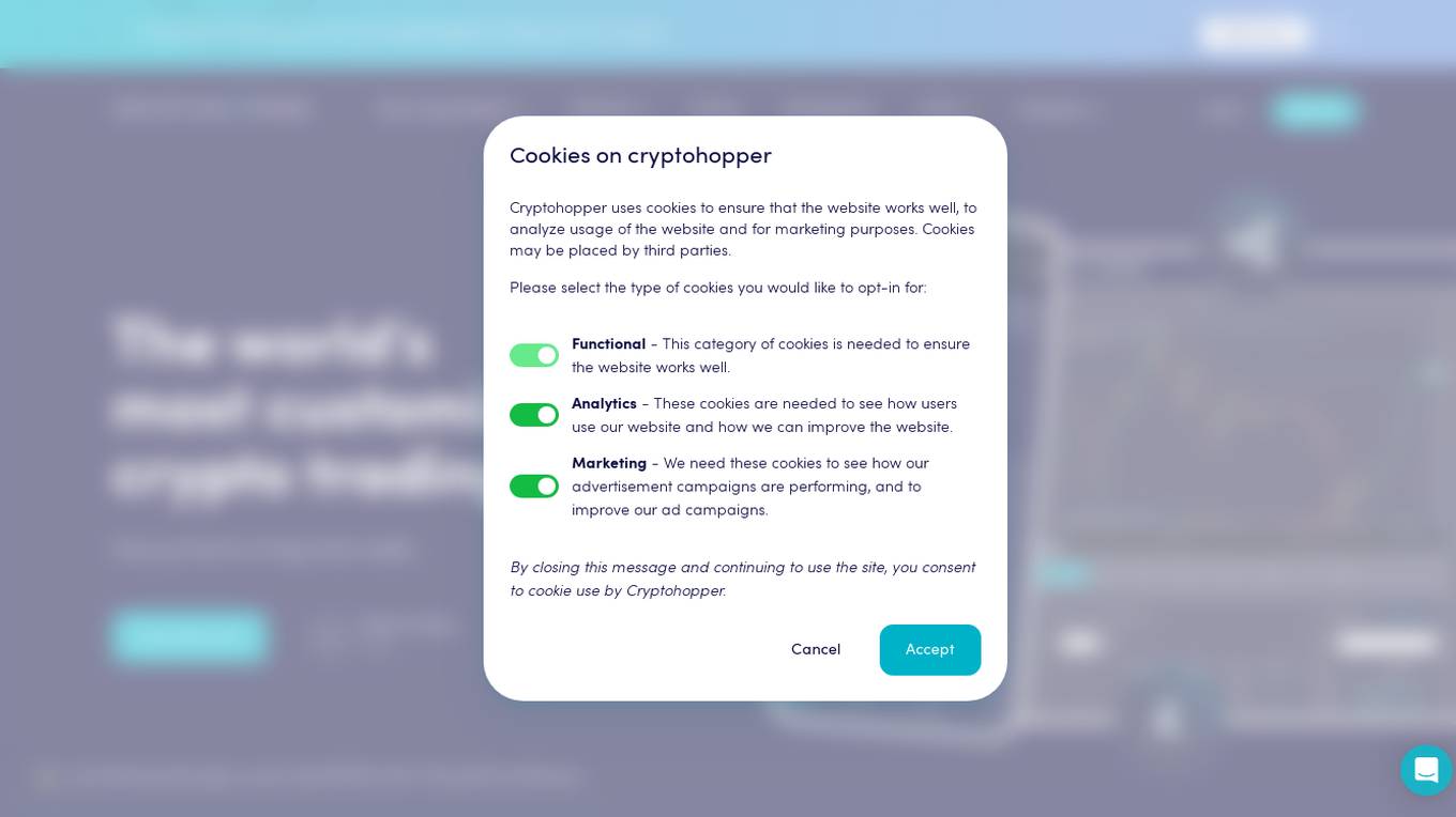 Cryptohopper Screenshot