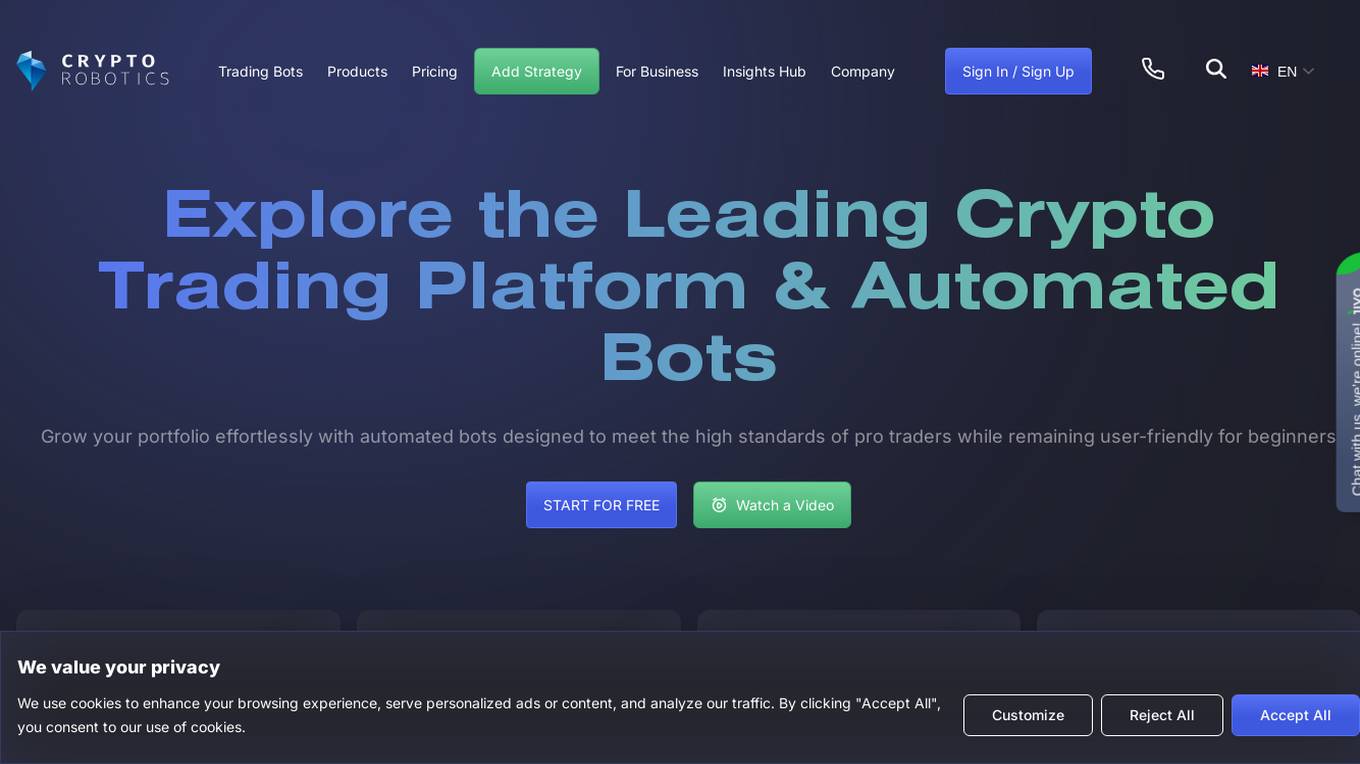 CryptoRobotics Screenshot