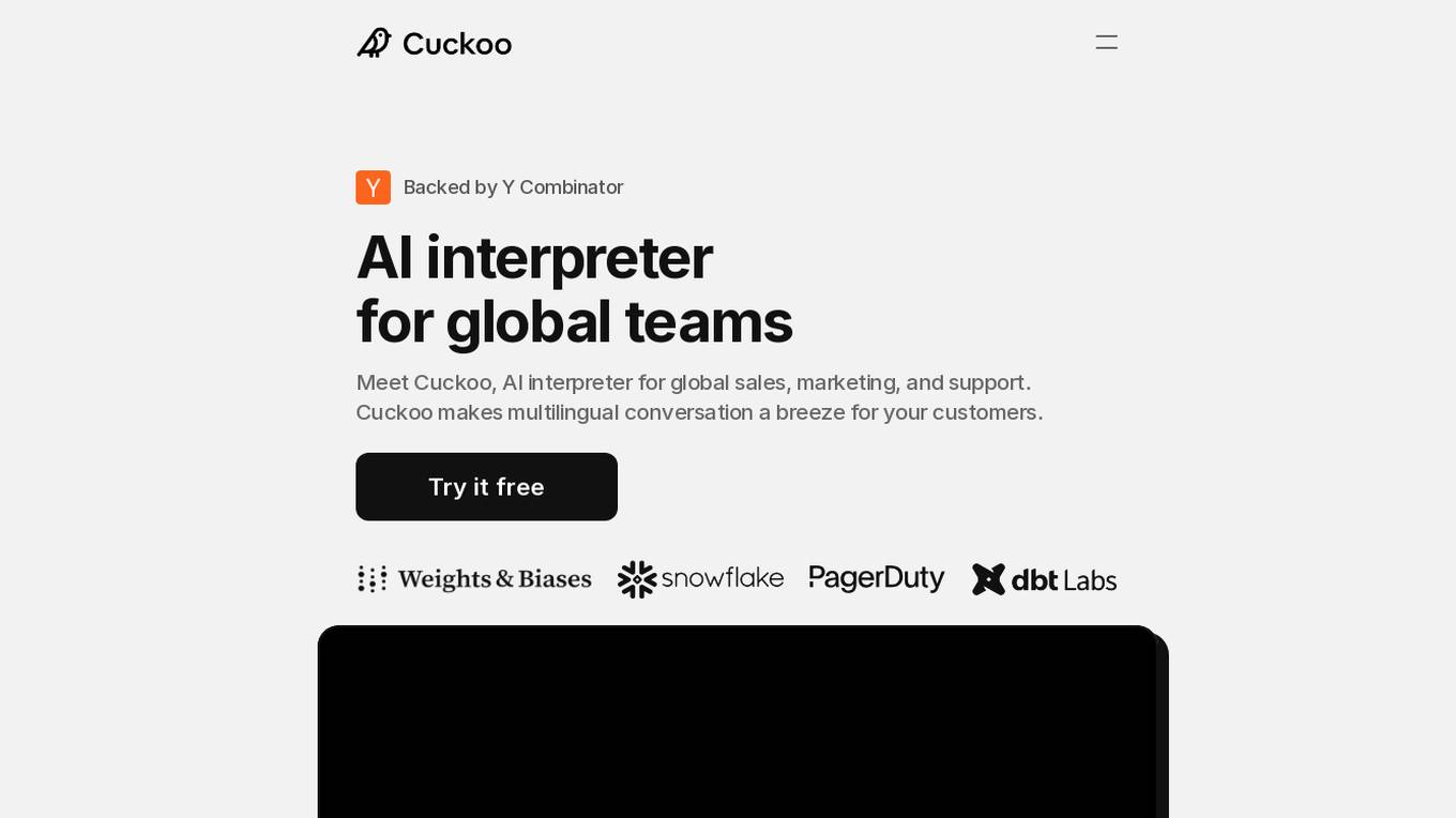 Cuckoo screenshot