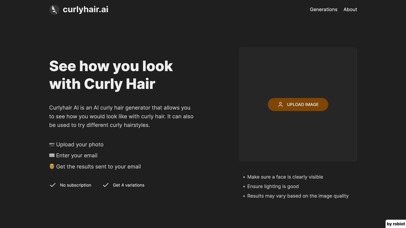 Curlyhair AI screenshot