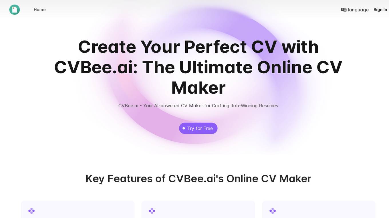 CVBee.ai screenshot