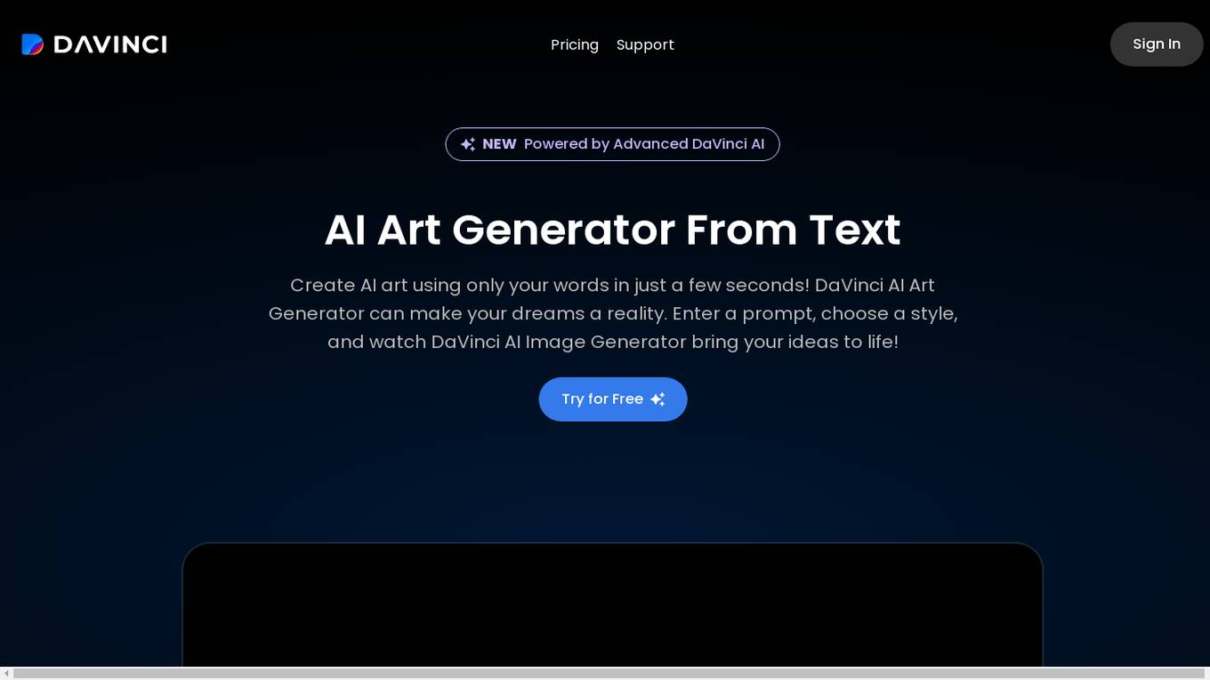 DaVinci - AI Art Generator Screenshot