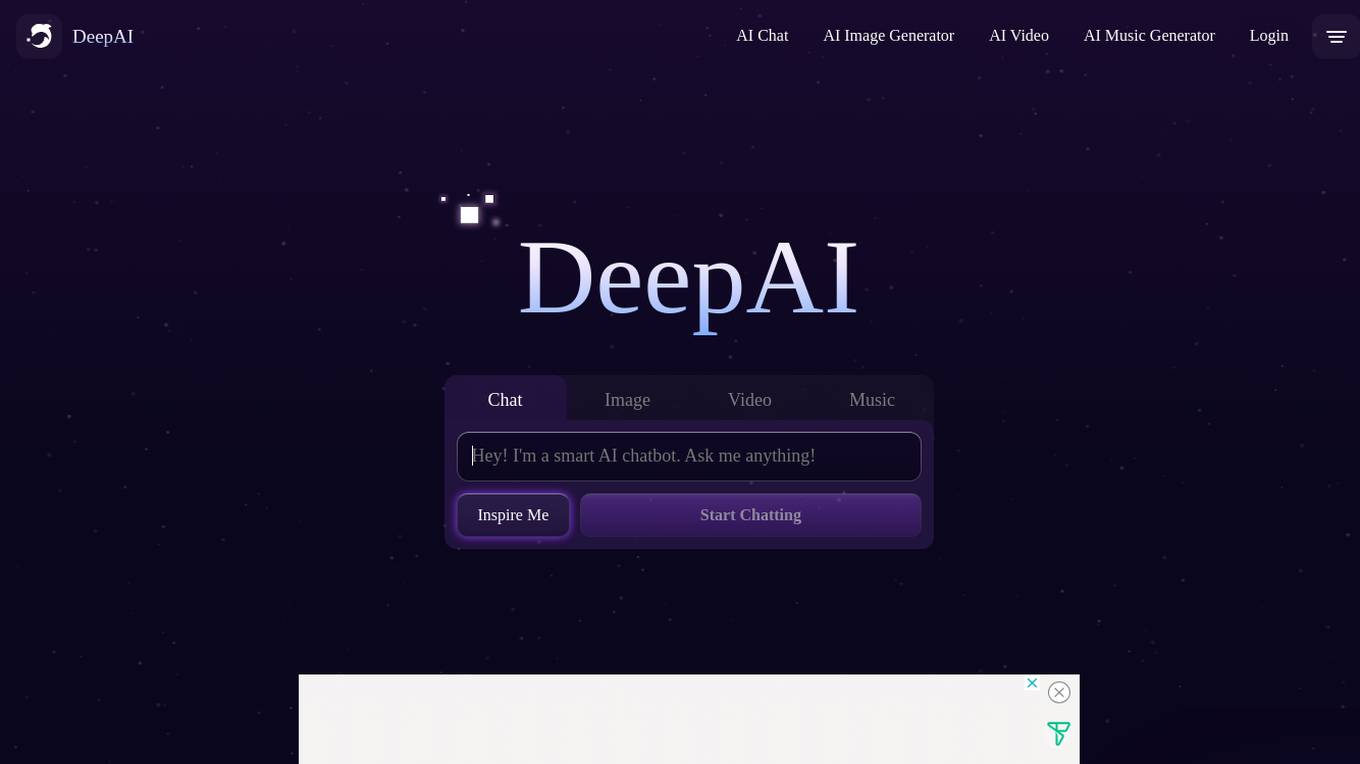 DeepAI Screenshot