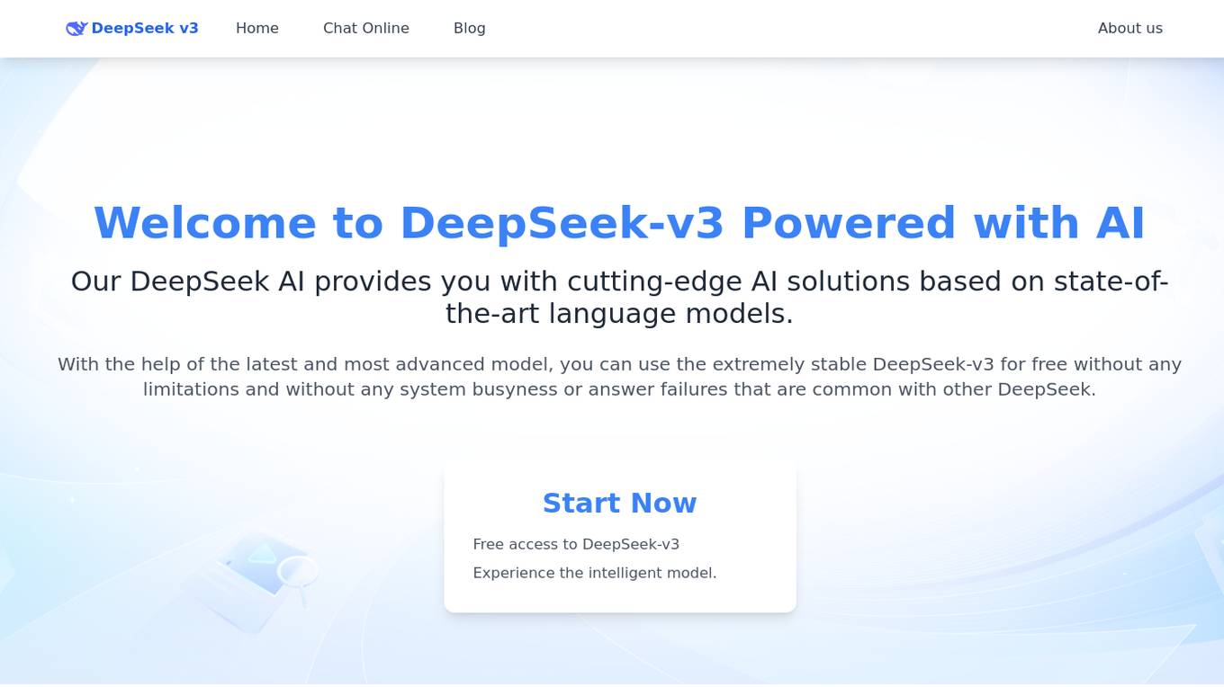 DeepSeek-v3 Screenshot