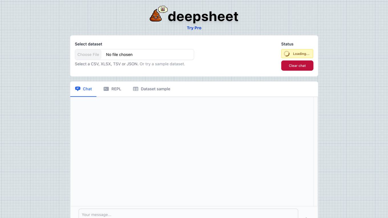 Deepsheet screenshot