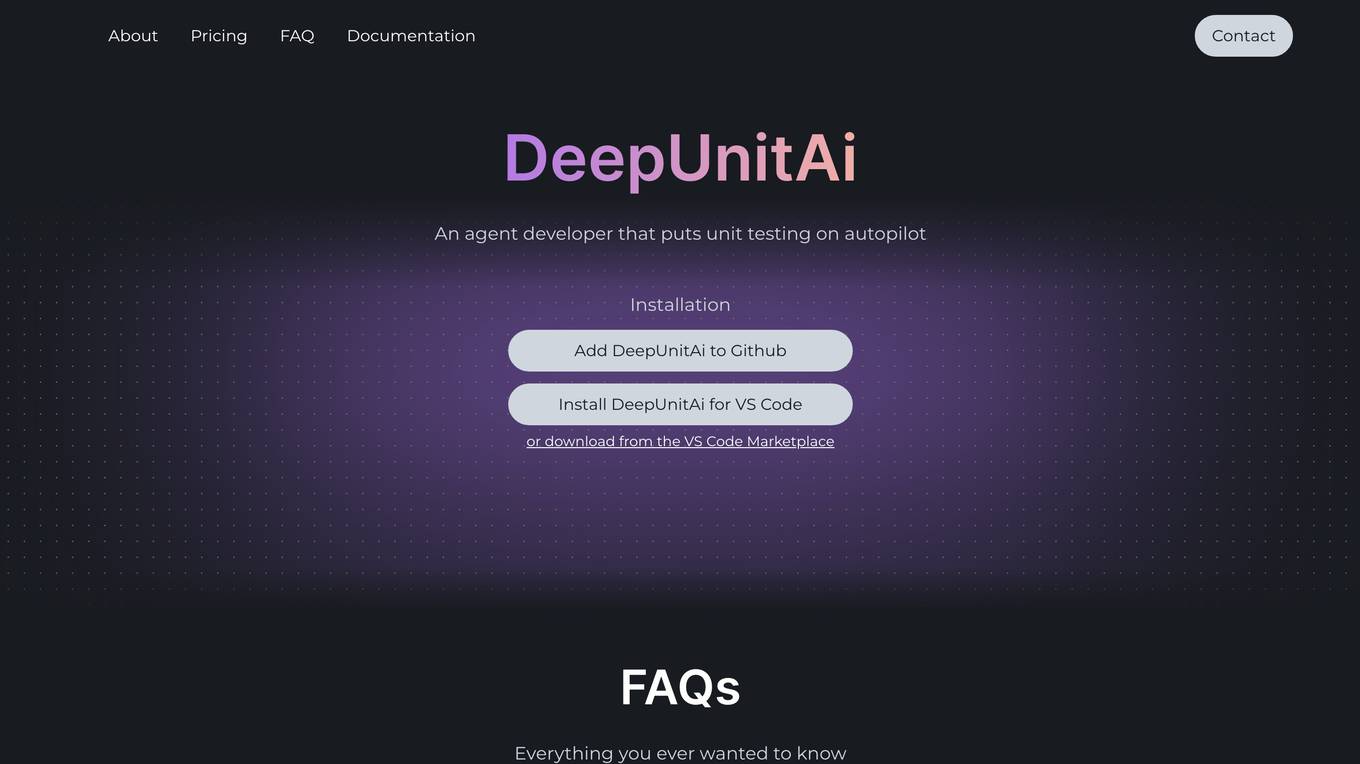 DeepUnit screenshot