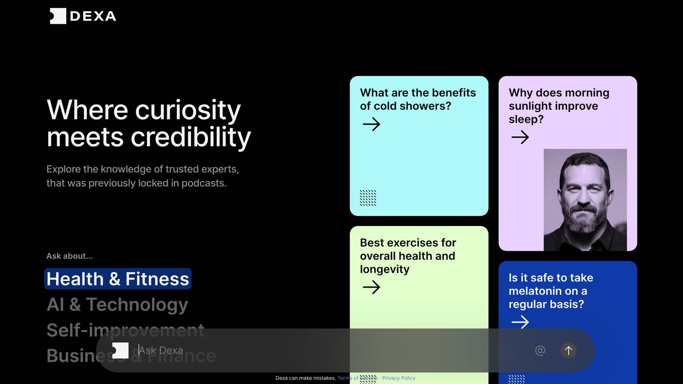 Dexa.ai Screenshot