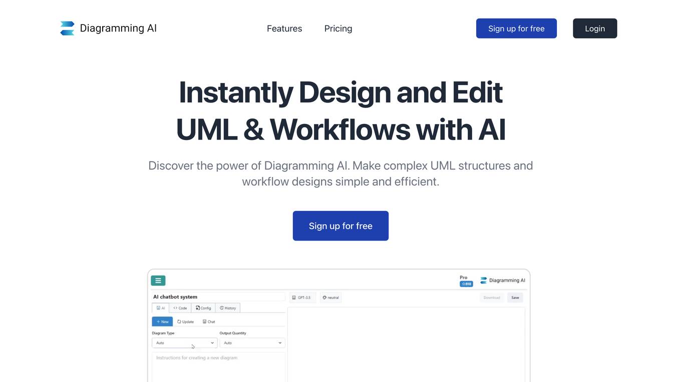 Diagramming AI screenshot