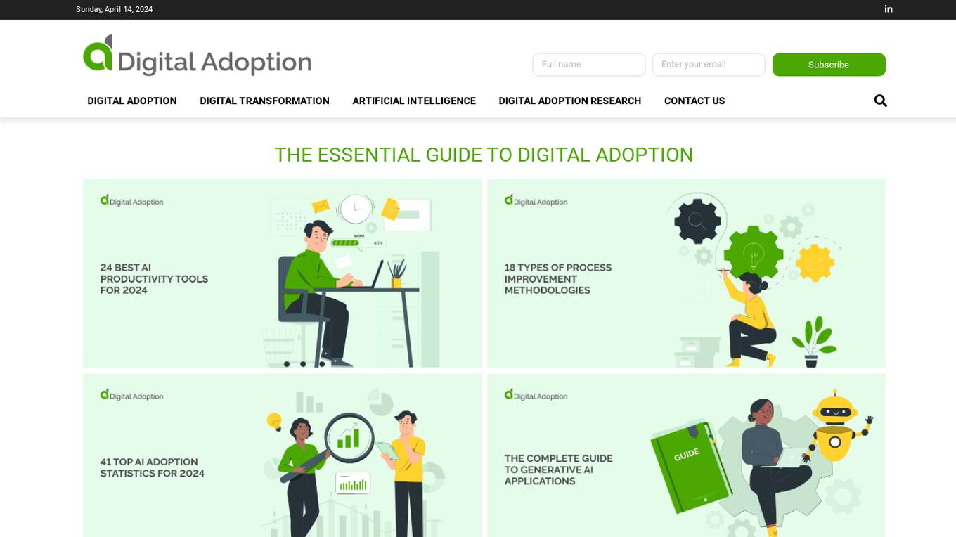 Digital Adoption Screenshot