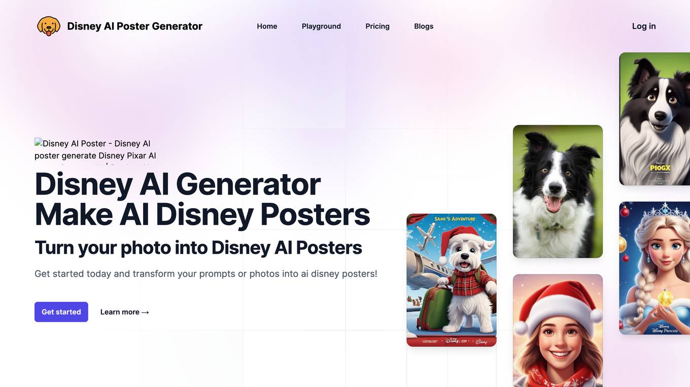 Disney AI Poster screenshot