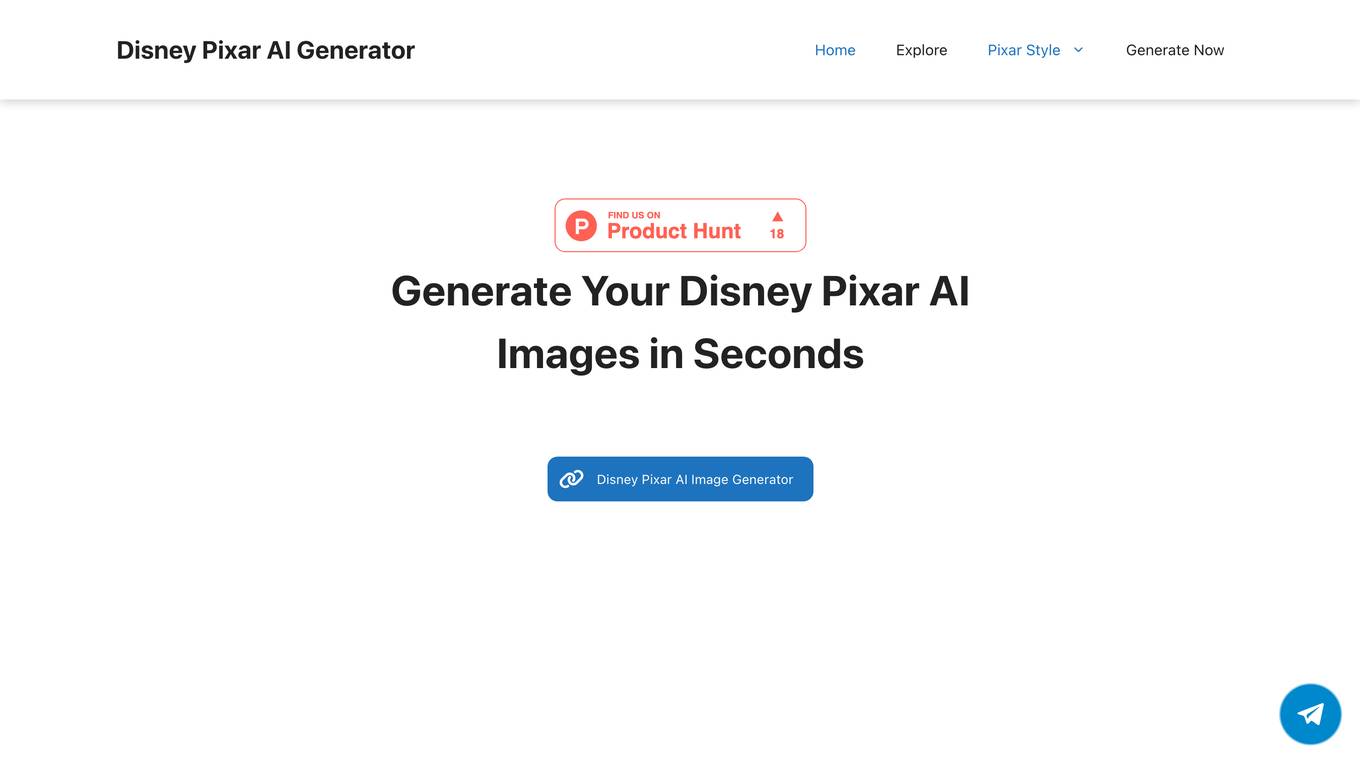 Disney Pixar AI Generator screenshot