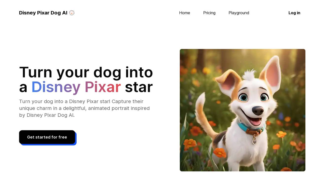 Disney Pixar Dog AI Screenshot