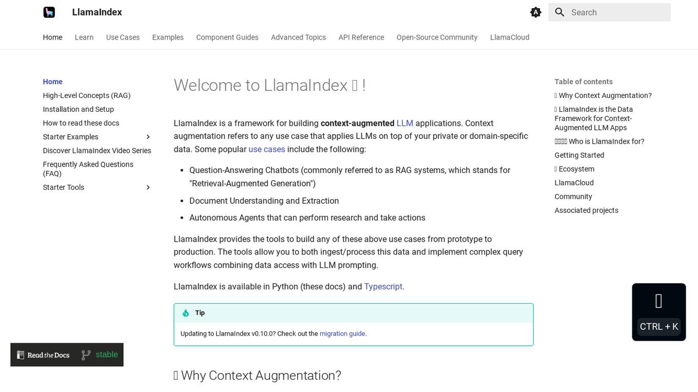 LlamaIndex Screenshot