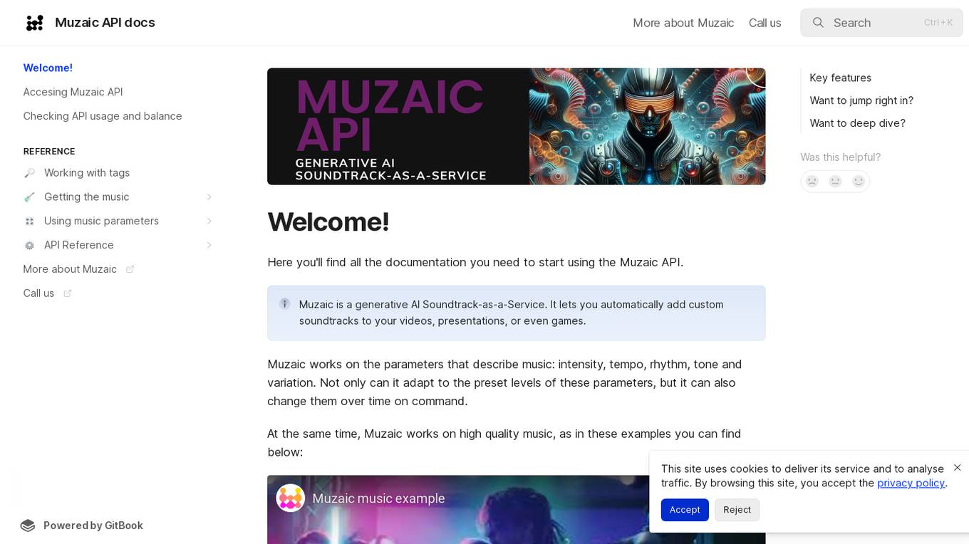 Muzaic screenshot