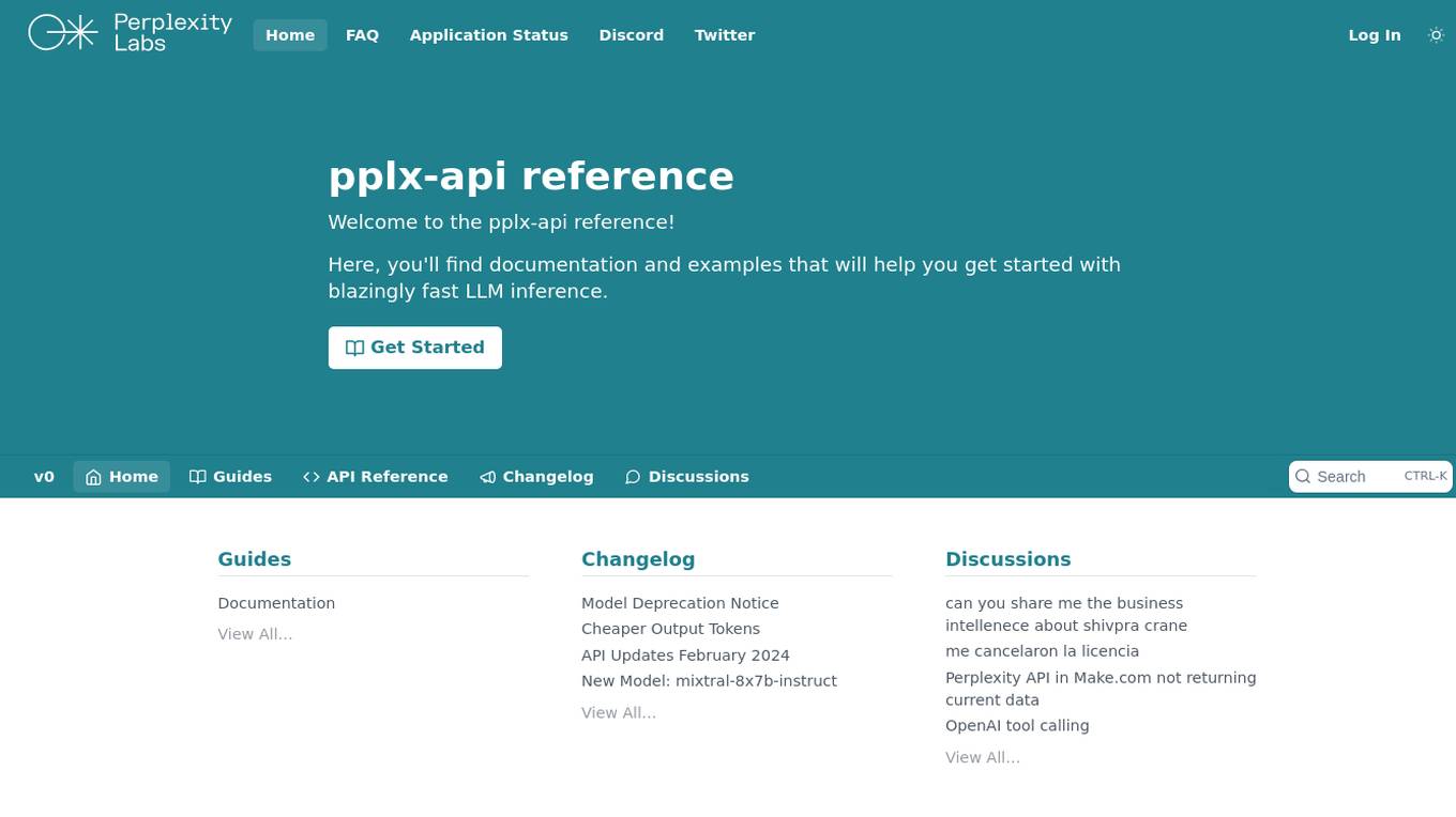 pplx-api Screenshot