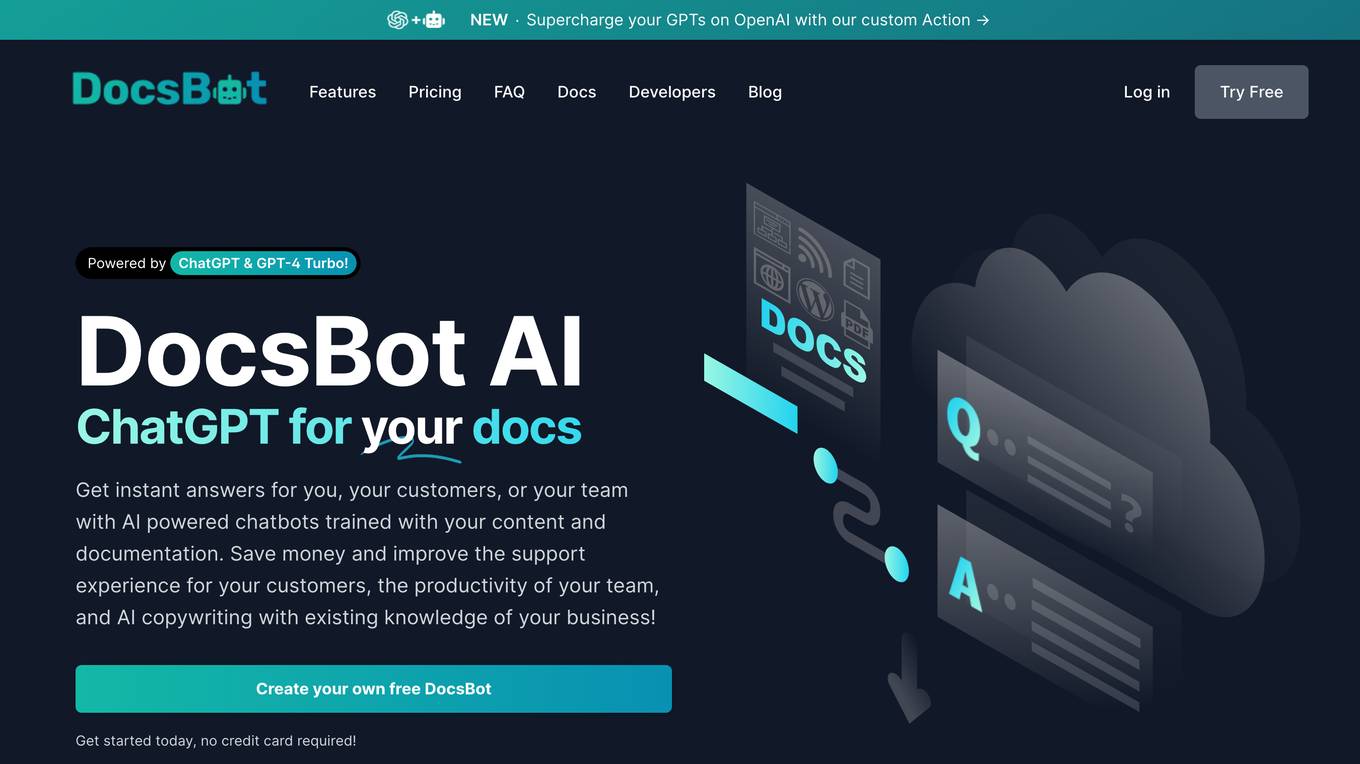 DocsBot AI Screenshot