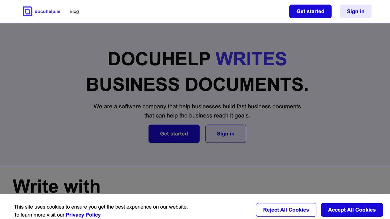 DocuHelp screenshot