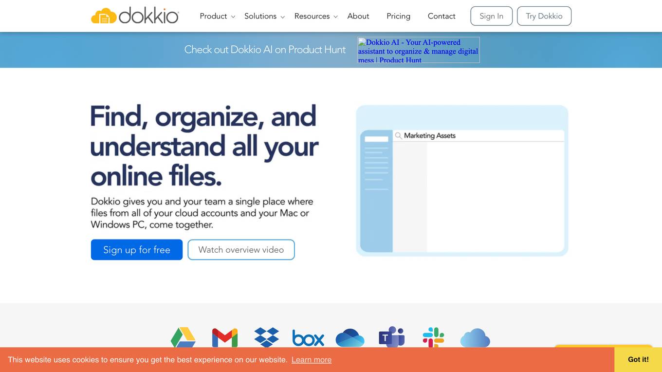 Dokkio screenshot