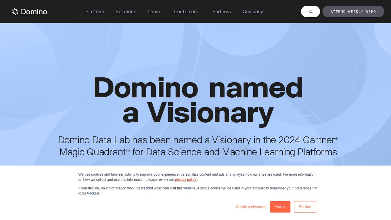 Domino Data Lab Screenshot