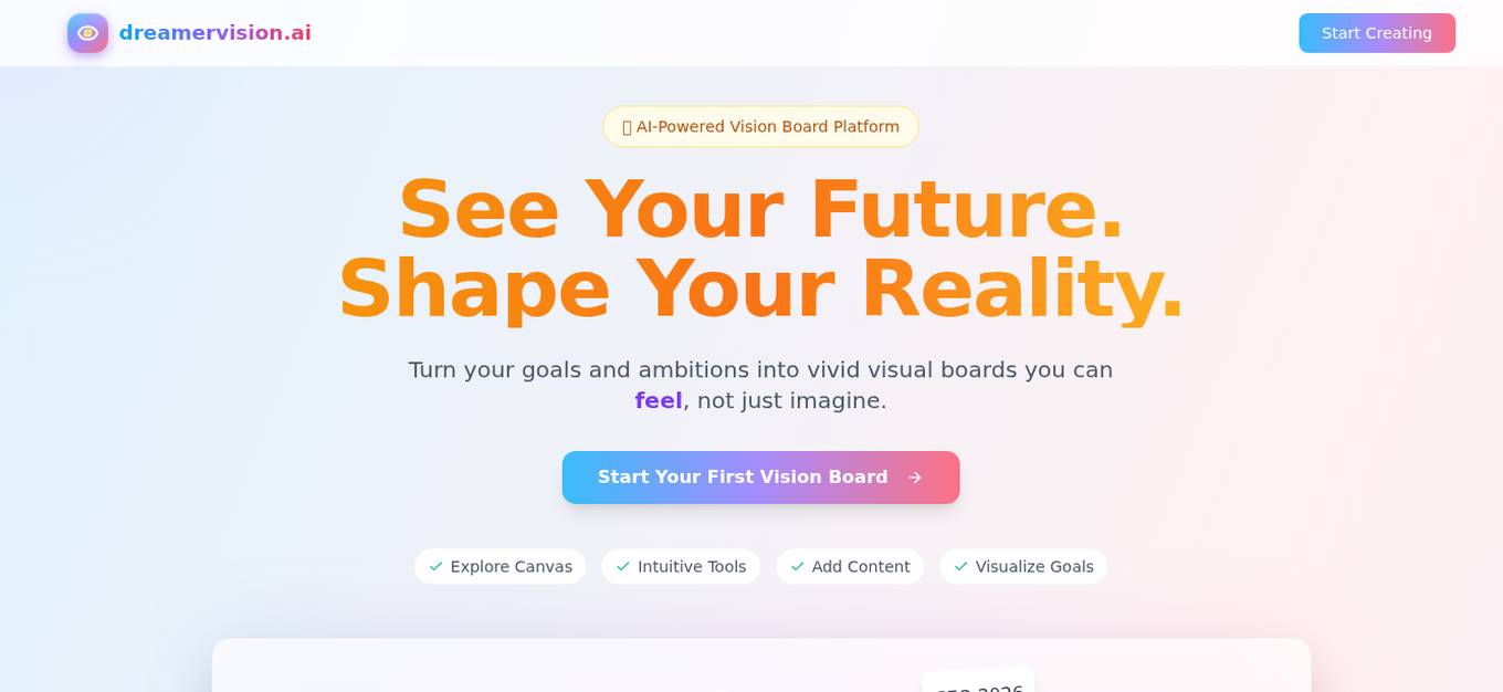 Dreamervision.ai Screenshot