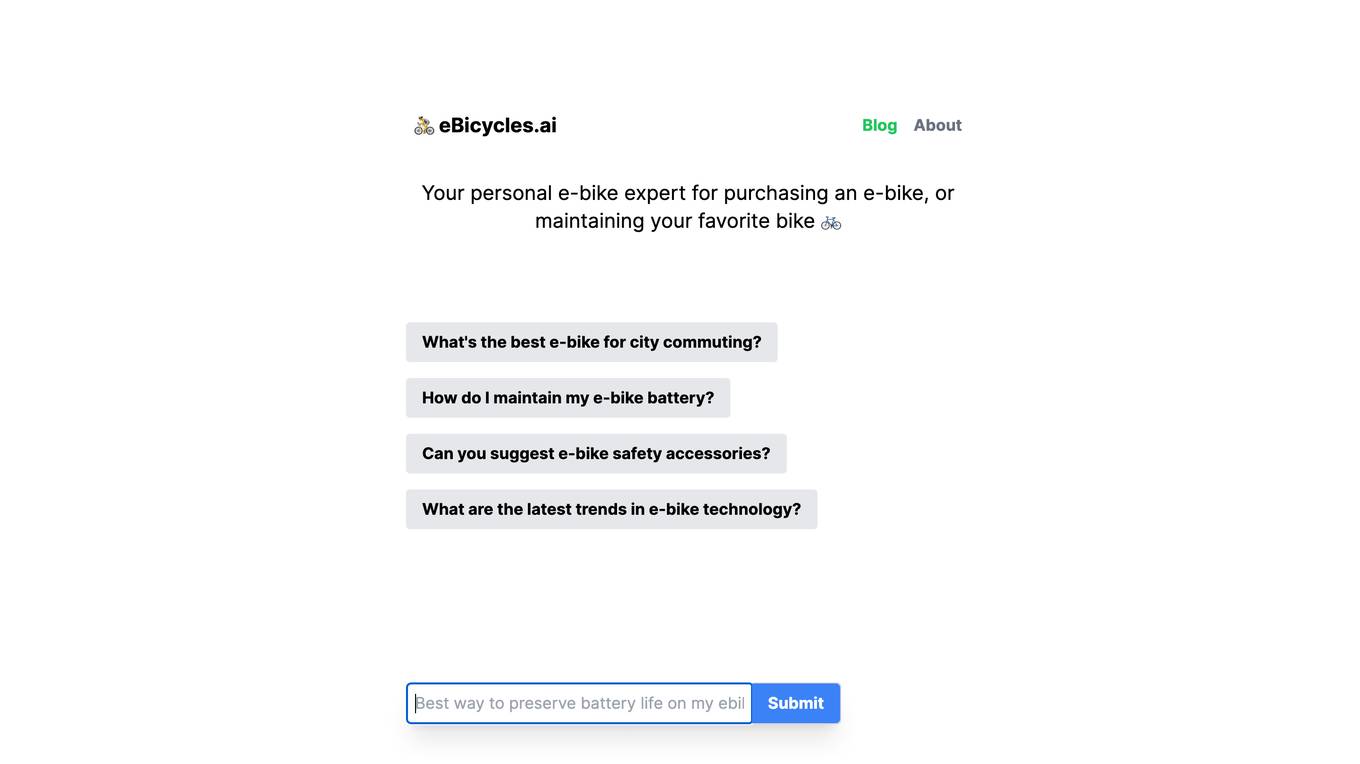 eBicycles.ai screenshot