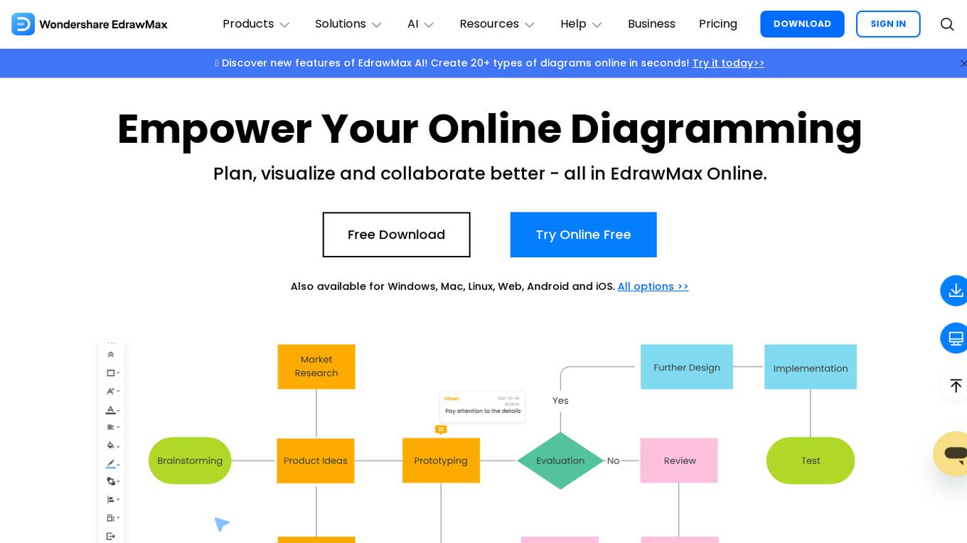 EdrawMax Online screenshot