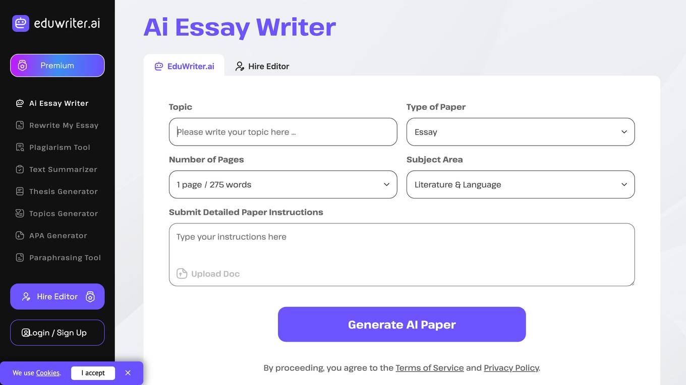 EduWriter screenshot