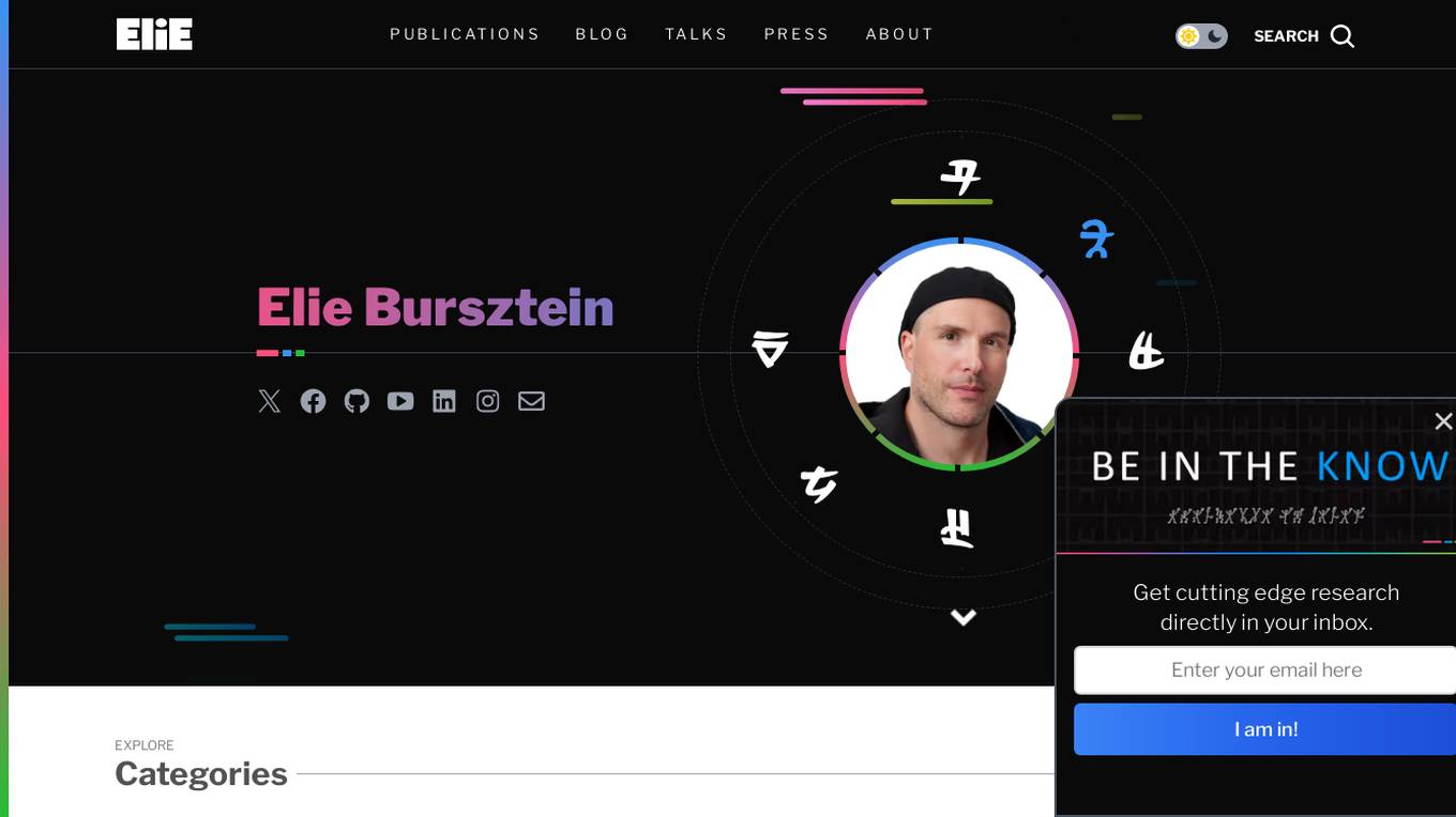 Elie Bursztein AI Cybersecurity Platform Screenshot