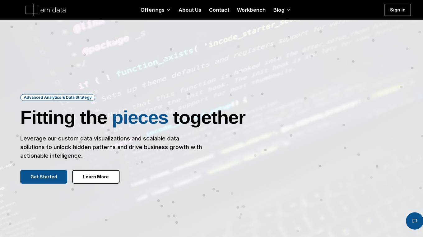 emdata.ai Screenshot