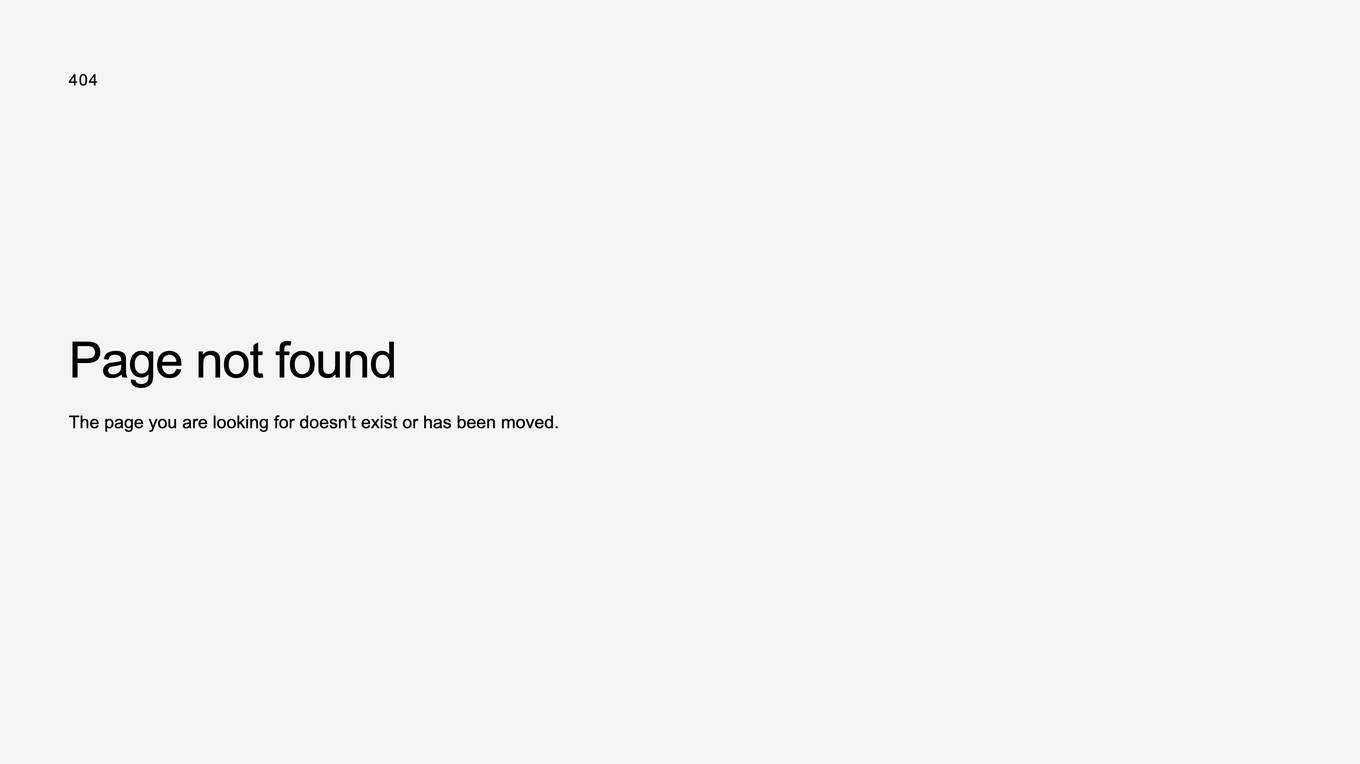 404 Page Not Found Screenshot