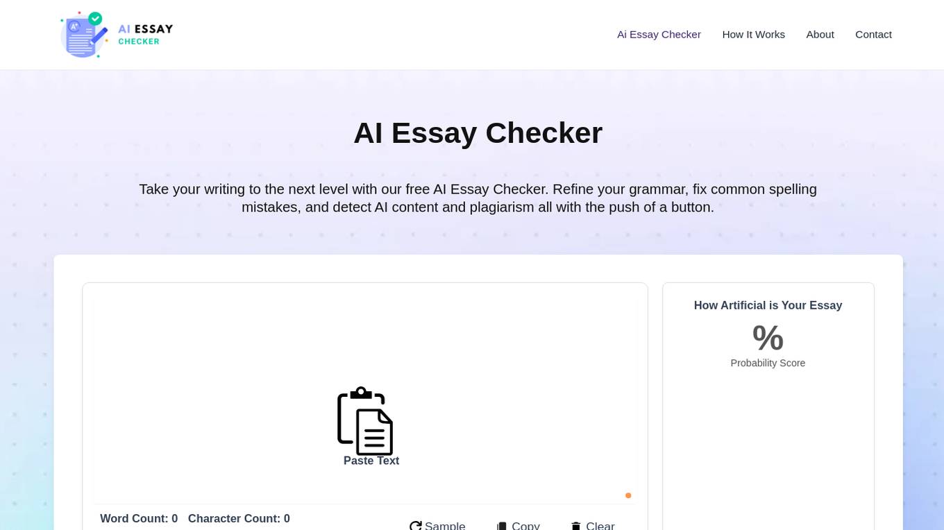 Essay Check Screenshot