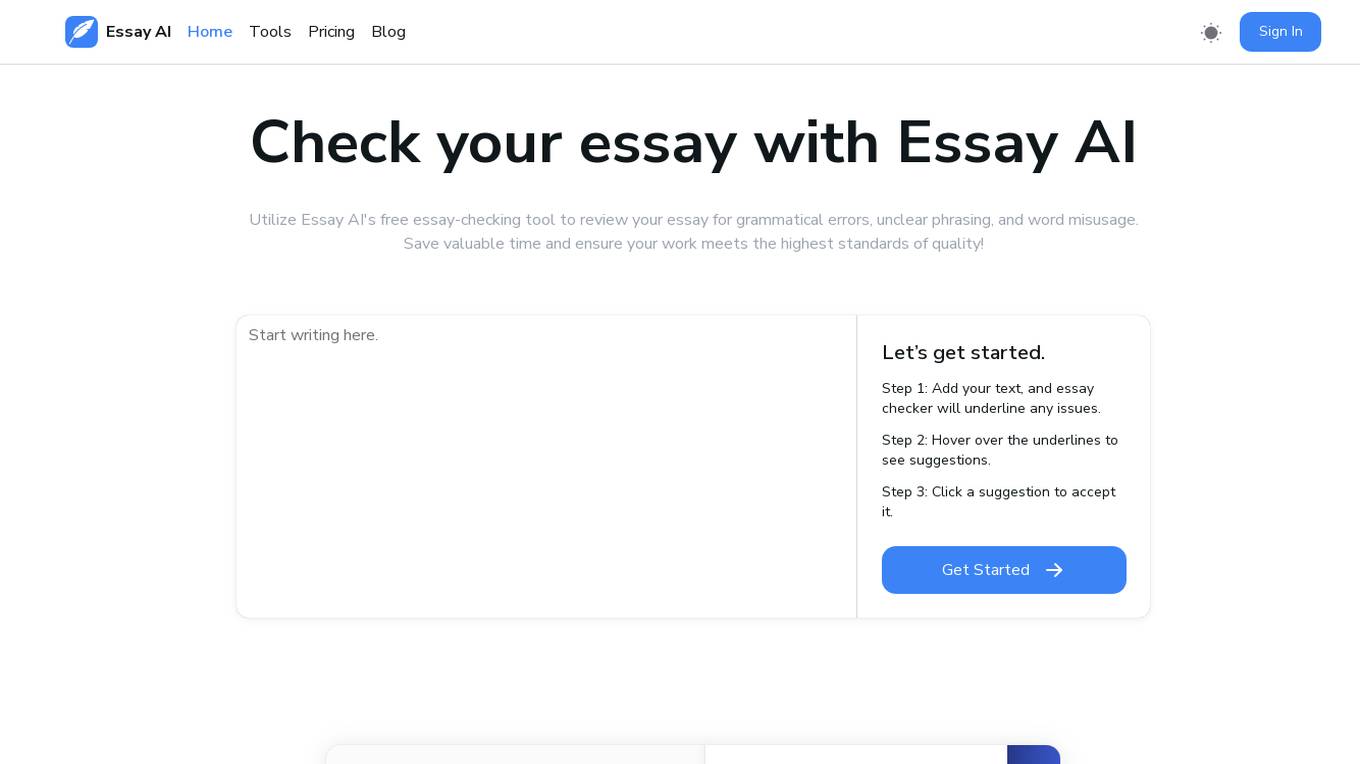 Essay AI Screenshot